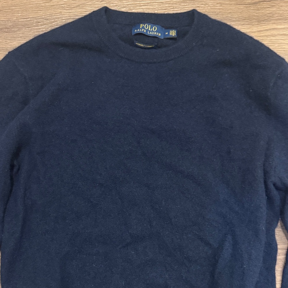 Polo by Ralph Lauren Men's Deep Blue Crewneck Sweater